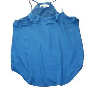 Loft Ladies Blue Blouse  Size Small